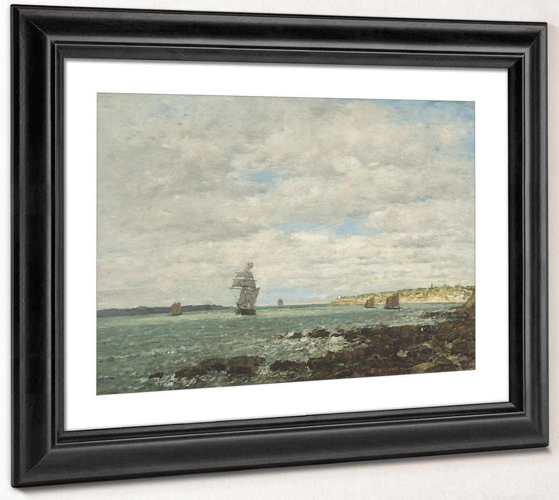 Coast Of Brittany By Eugene Boudin Phoenix 4x3