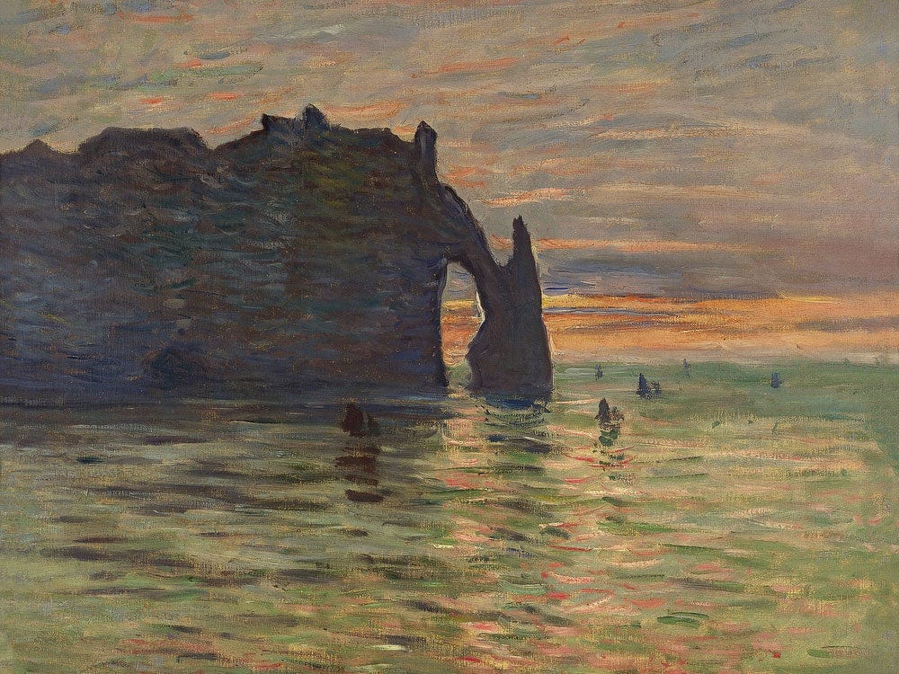 Coucher De Soleil A Etretat By Claude Monet Phoenix 4x3