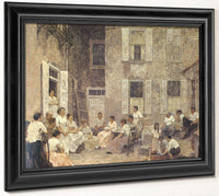 Courtyard At Dusk 1915 By Robert Spencer Phoenix 4x3