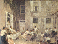 Courtyard At Dusk 1915 By Robert Spencer Phoenix 4x3