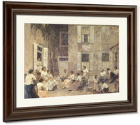 Courtyard At Dusk 1915 By Robert Spencer Phoenix 4x3