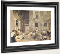 Courtyard At Dusk 1915 By Robert Spencer Phoenix 4x3