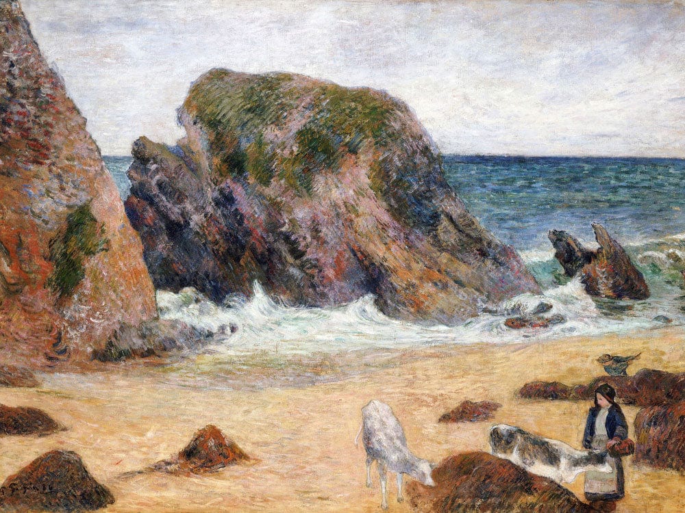Cows On The Seashore By Paul Gauguin Phoenix 4x3