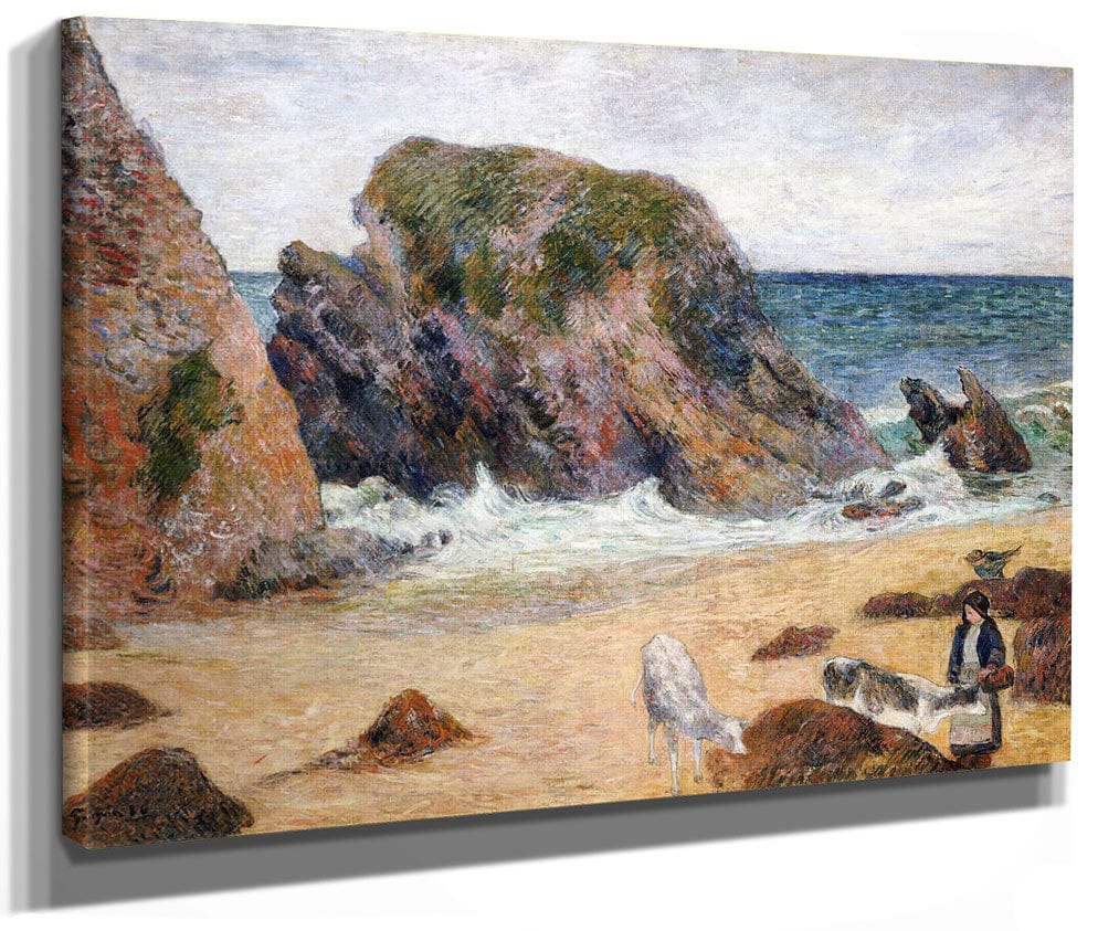 Cows On The Seashore By Paul Gauguin Phoenix 4x3