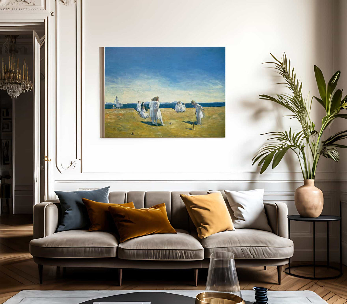 Croquet The Beach Party 1906 1907 By Rockwell Kent Phoenix 4x3