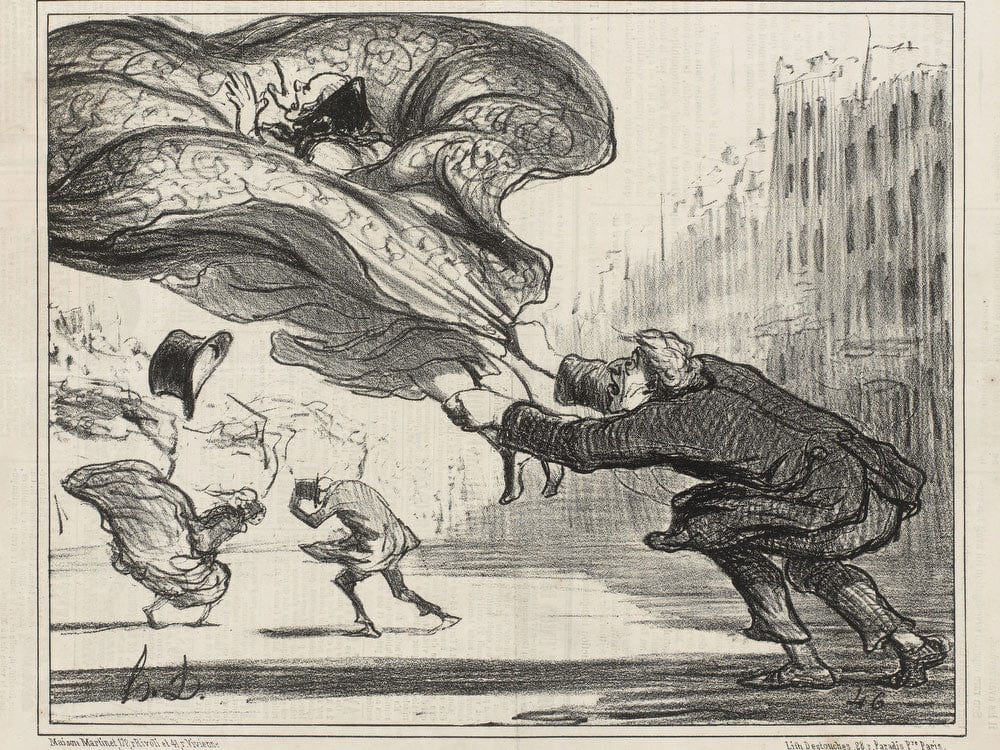 Danger De Porter Des Jupons Ballons... By Honore Daumier Phoenix 4x3