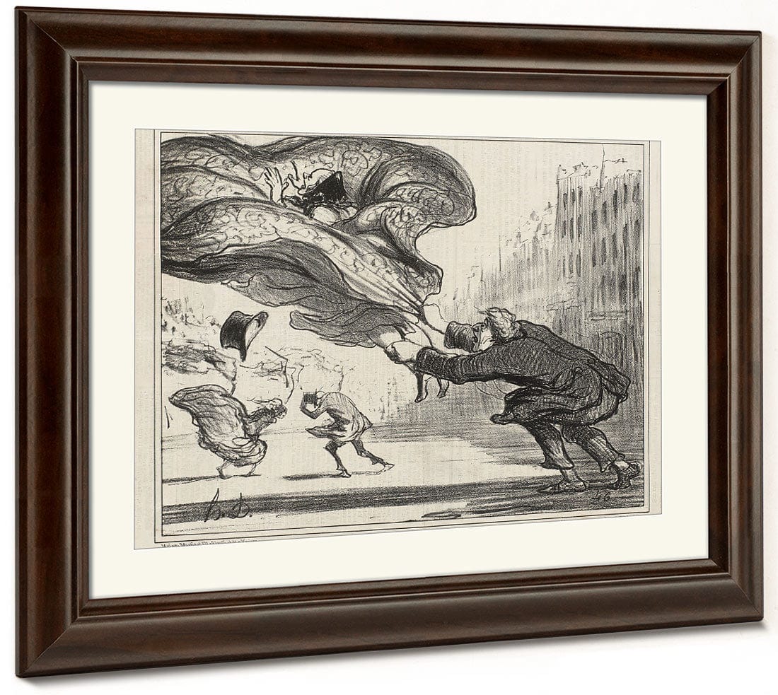 Danger De Porter Des Jupons Ballons... By Honore Daumier Phoenix 4x3
