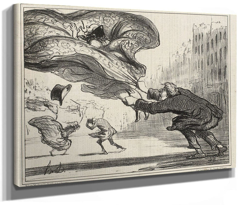 Danger De Porter Des Jupons Ballons... By Honore Daumier Phoenix 4x3