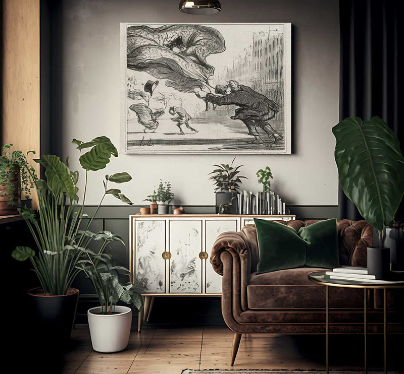 Danger De Porter Des Jupons Ballons... By Honore Daumier Phoenix 4x3