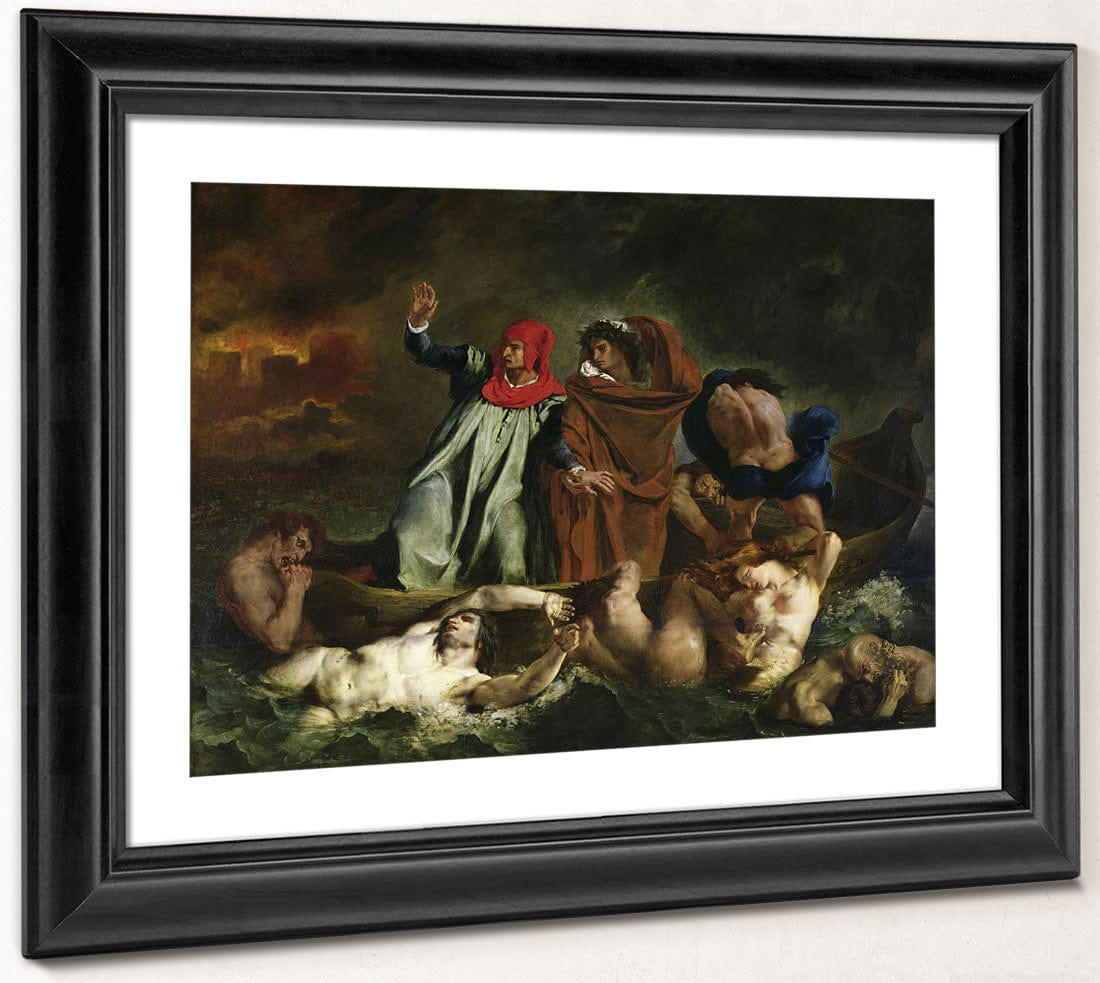 Dante (1265 1321) And Virgil (70 19 Bc) In The Underworld By Ferdinand Victor Eugene Delacroix Phoenix 4x3