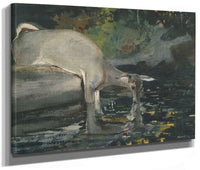 Deer Drinking By Winslow Homer Phoenix 4x3