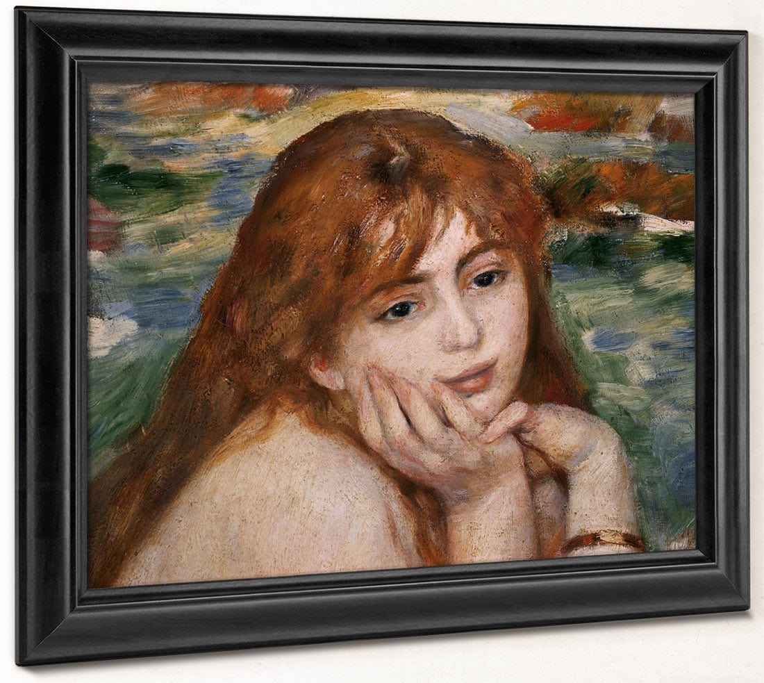 Detail Of Female Figure's Head From Seated Bather 1 By Pierre Auguste Renoir Phoenix 4x3