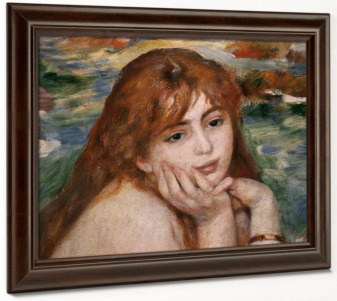 Detail Of Female Figure's Head From Seated Bather 1 By Pierre Auguste Renoir Phoenix 4x3
