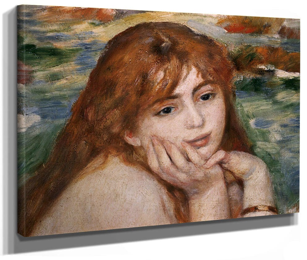 Detail Of Female Figure's Head From Seated Bather 1 By Pierre Auguste Renoir Phoenix 4x3