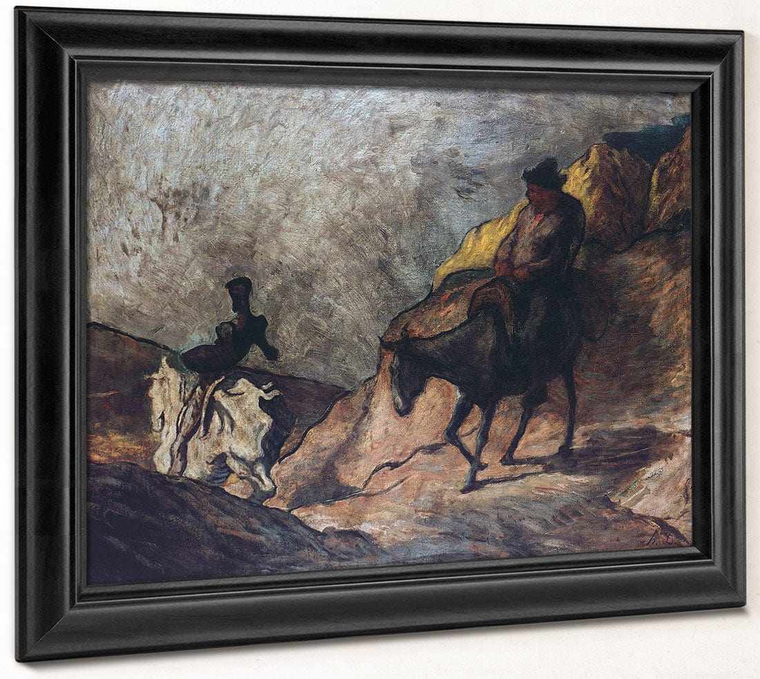 Don Quixote And Sancho Panza By Honore Daumier Phoenix 4x3
