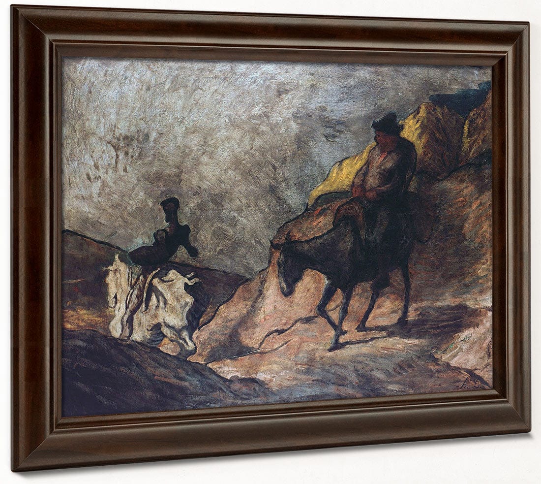 Don Quixote And Sancho Panza By Honore Daumier Phoenix 4x3