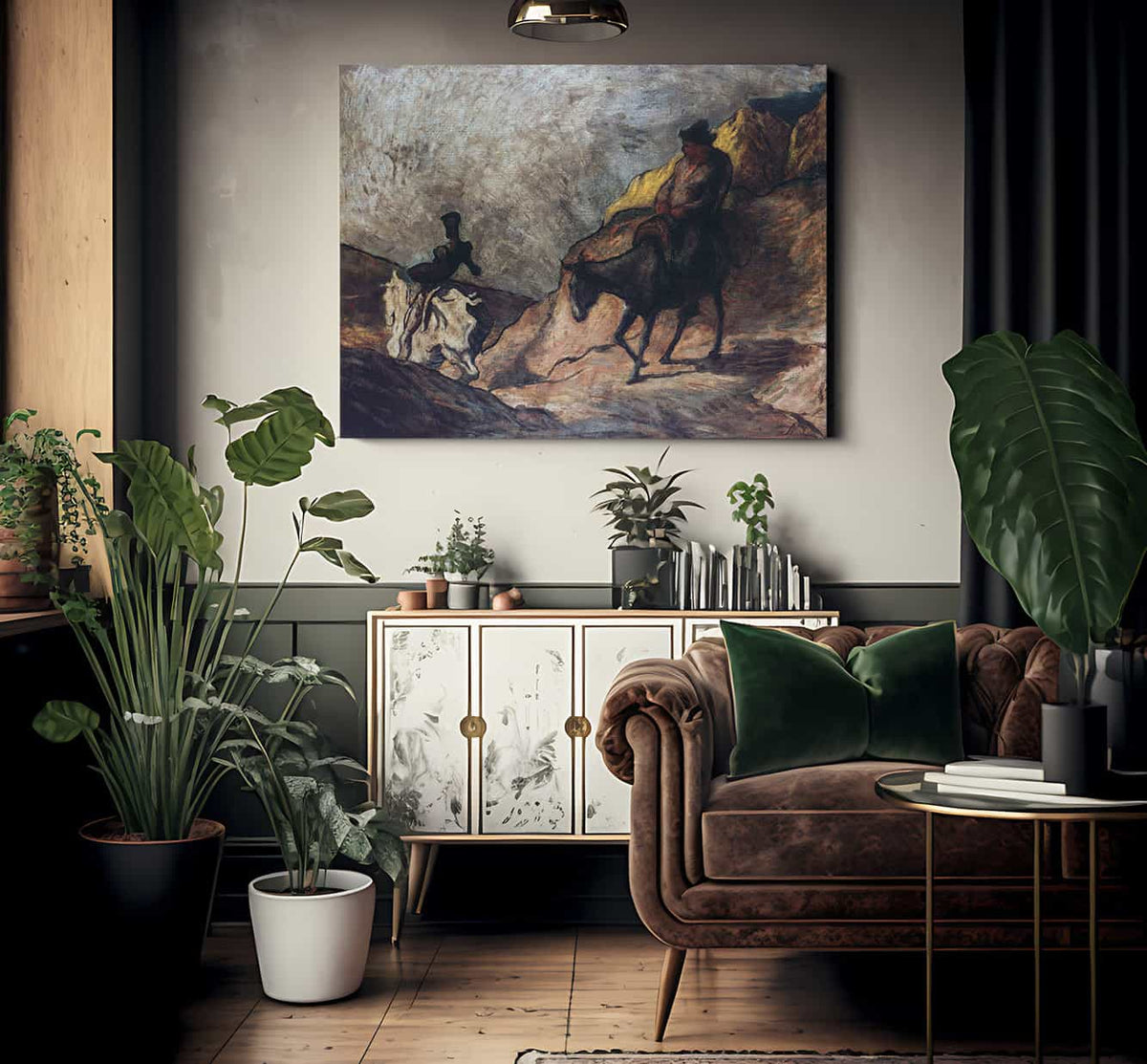 Don Quixote And Sancho Panza By Honore Daumier Phoenix 4x3