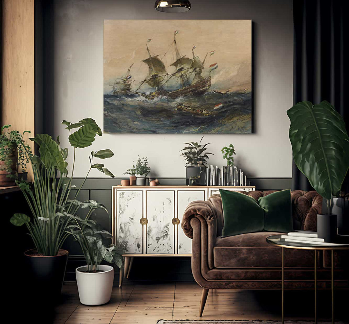 Dutch Ships In A Storm By Eugene Isabey Phoenix 4x3