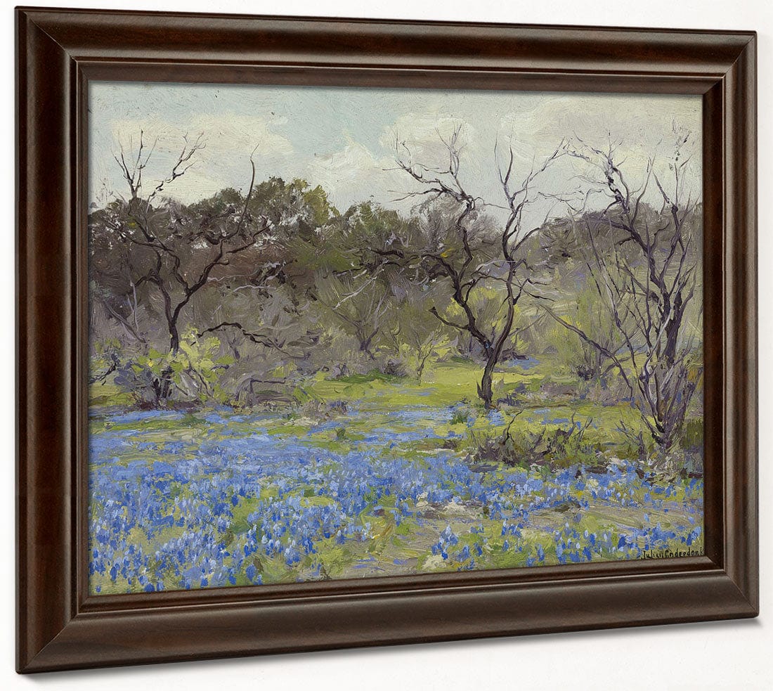 Early Spring Bluebonnets And Mesquite By Julian Onderdonk Phoenix 4x3
