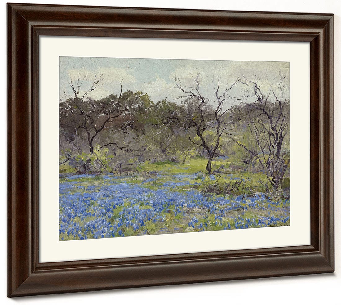 Early Spring Bluebonnets And Mesquite By Julian Onderdonk Phoenix 4x3