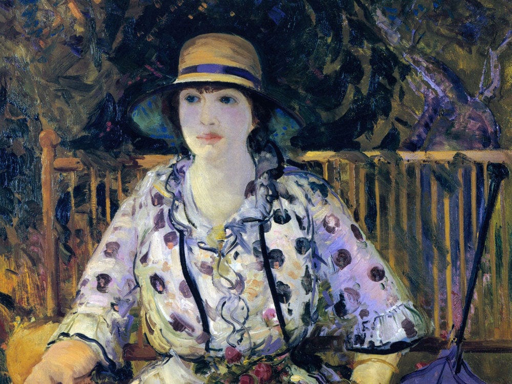 Emma In An Orchard 1916 By George Bellows Phoenix 4x3