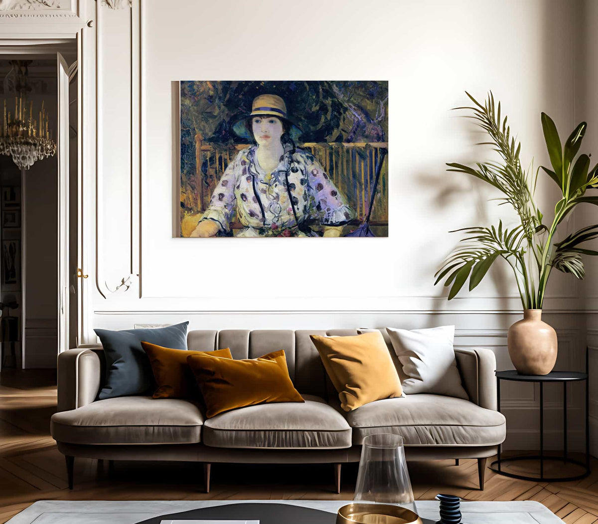 Emma In An Orchard 1916 By George Bellows Phoenix 4x3