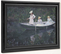 En Norvegienne, Ou La Barque A Giverny Les Filles De Mme Hoschede, Seconde Femme De L'artiste  Germaine, Suzanne Et Blanche By Claude Monet Phoenix 4x3