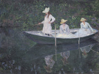 En Norvegienne, Ou La Barque A Giverny Les Filles De Mme Hoschede, Seconde Femme De L'artiste  Germaine, Suzanne Et Blanche By Claude Monet Phoenix 4x3