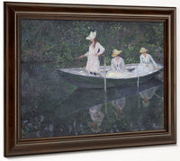 En Norvegienne, Ou La Barque A Giverny Les Filles De Mme Hoschede, Seconde Femme De L'artiste  Germaine, Suzanne Et Blanche By Claude Monet Phoenix 4x3