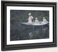En Norvegienne, Ou La Barque A Giverny Les Filles De Mme Hoschede, Seconde Femme De L'artiste  Germaine, Suzanne Et Blanche By Claude Monet Phoenix 4x3