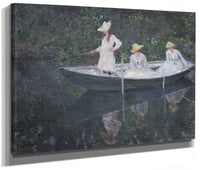 En Norvegienne, Ou La Barque A Giverny Les Filles De Mme Hoschede, Seconde Femme De L'artiste  Germaine, Suzanne Et Blanche By Claude Monet Phoenix 4x3