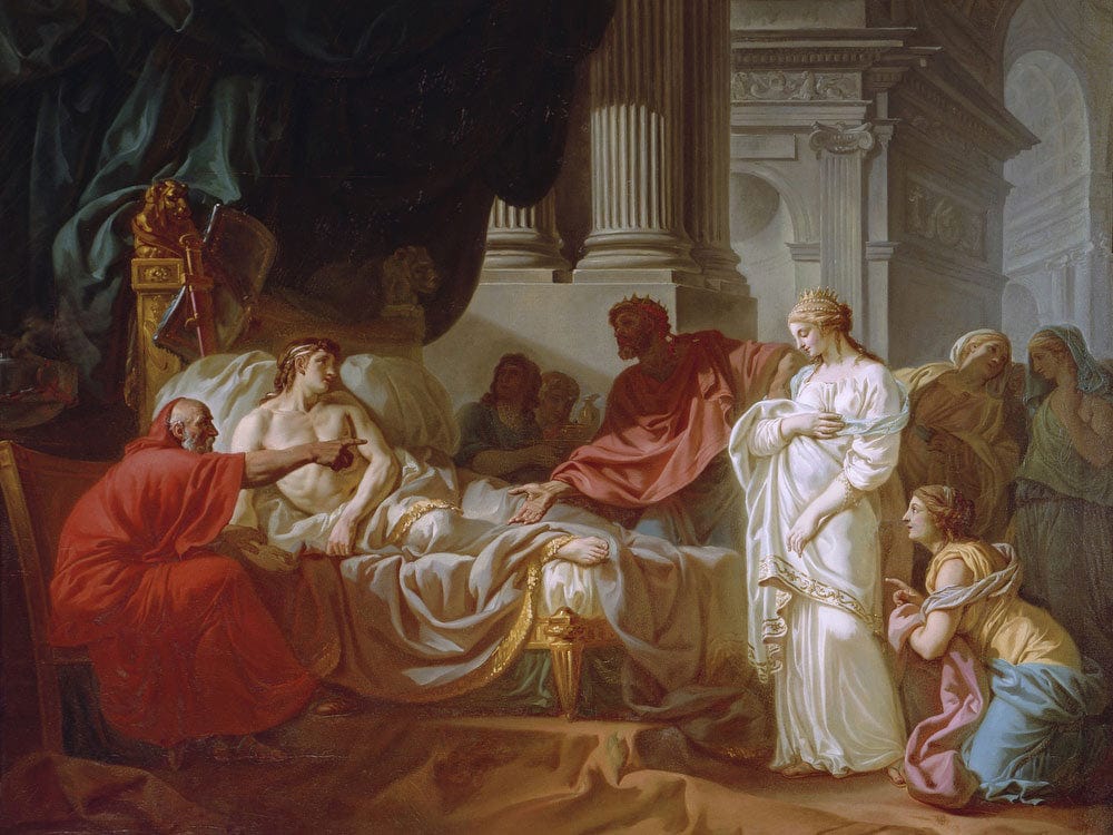 Erasistratus Discovers The Cause Of Antiochus's Disease By Jacques Louis David Phoenix 4x3