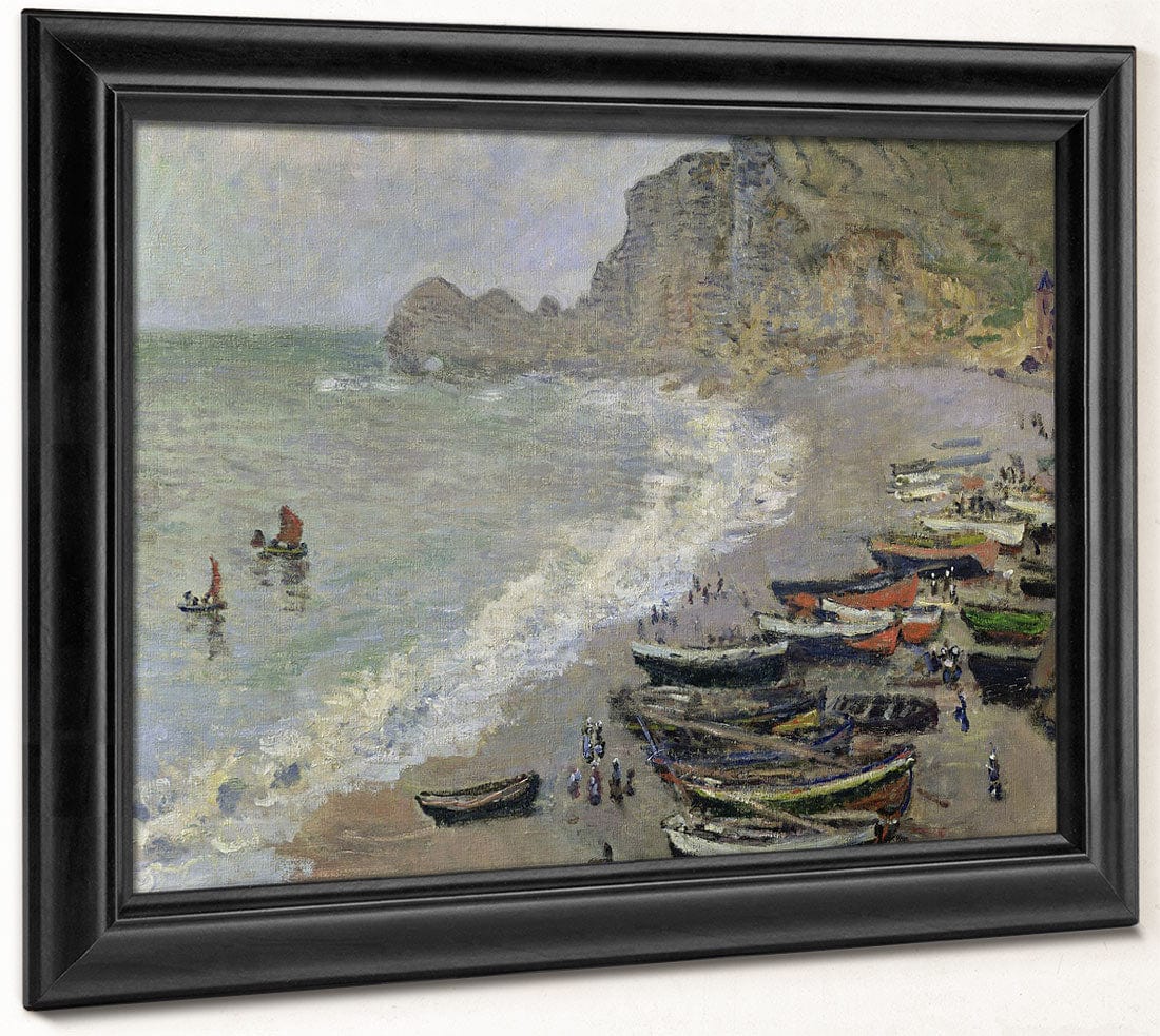 Etretat, Beach And The Porte D'amont By Claude Monet Phoenix 4x3