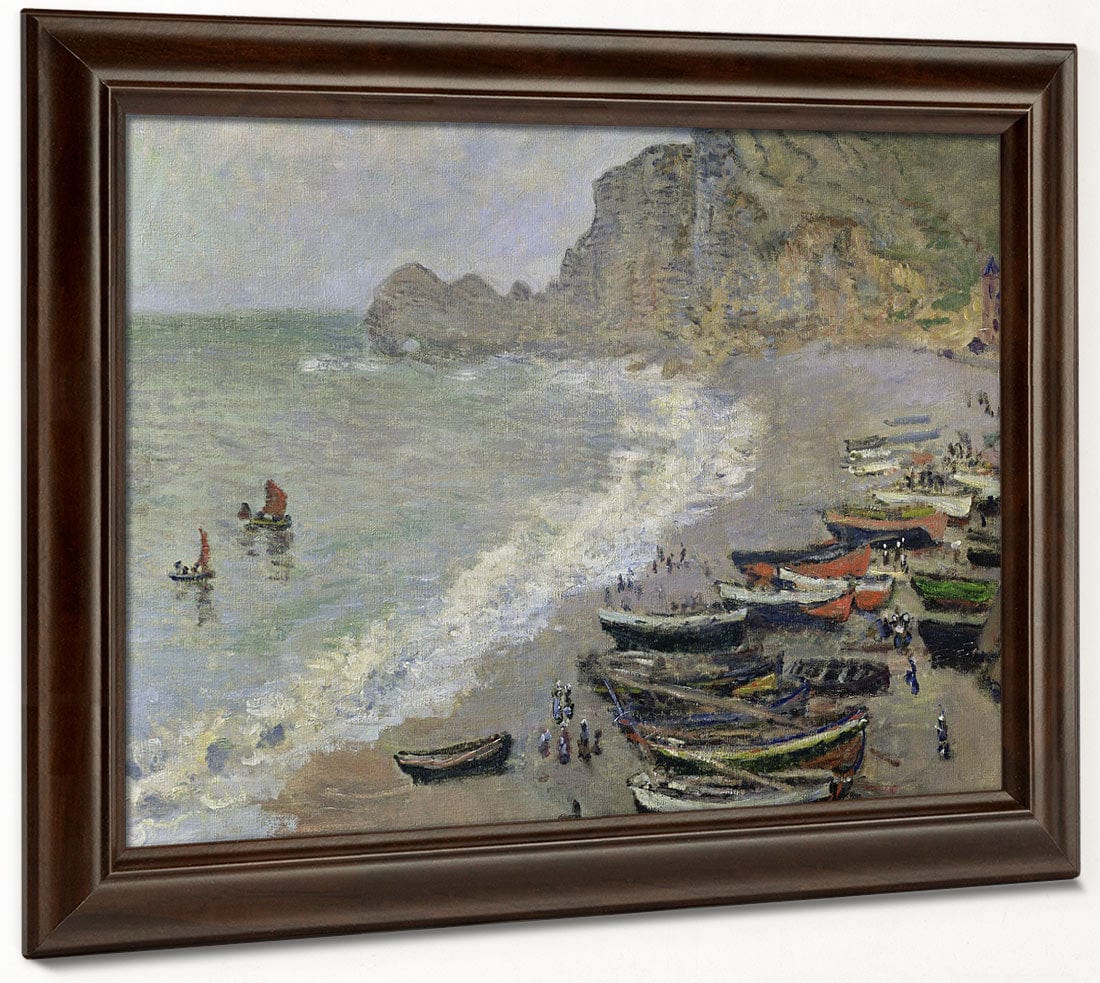 Etretat, Beach And The Porte D'amont By Claude Monet Phoenix 4x3