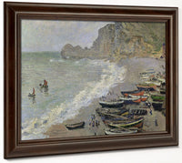 Etretat, Beach And The Porte D'amont By Claude Monet Phoenix 4x3