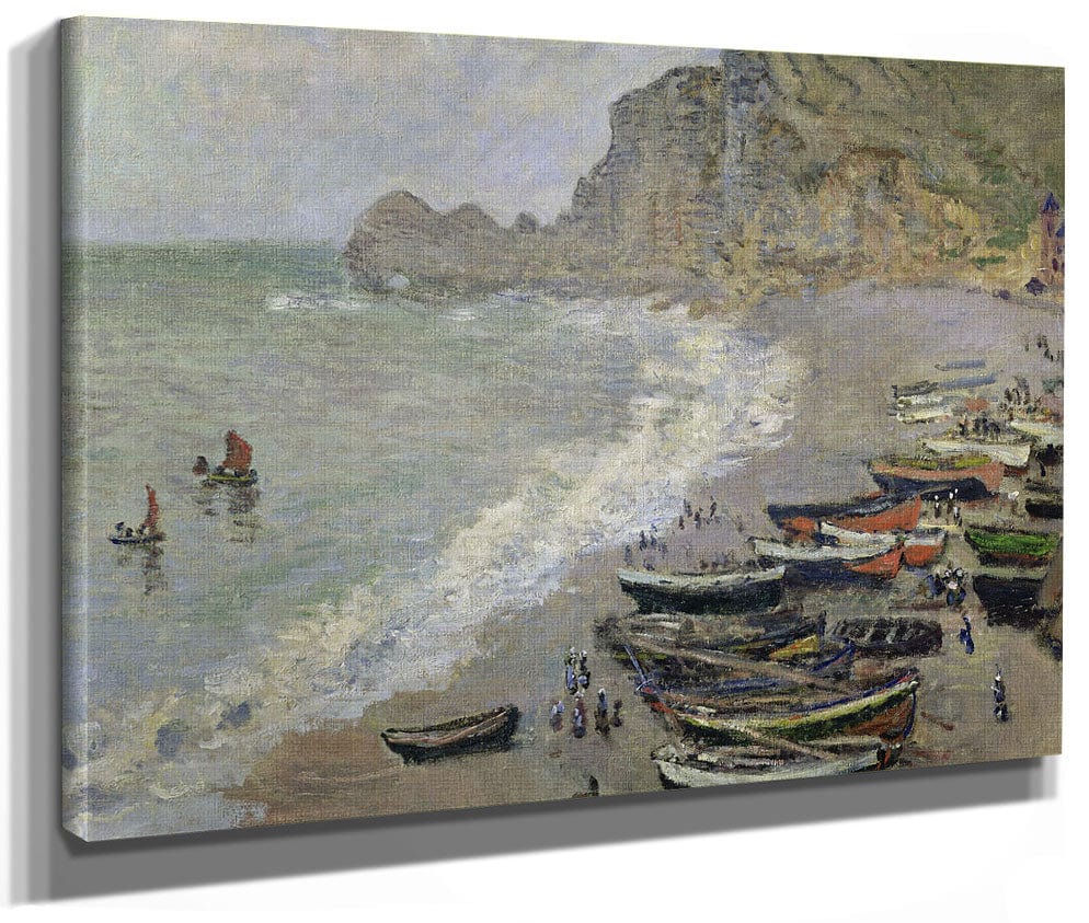 Etretat, Beach And The Porte D'amont By Claude Monet Phoenix 4x3
