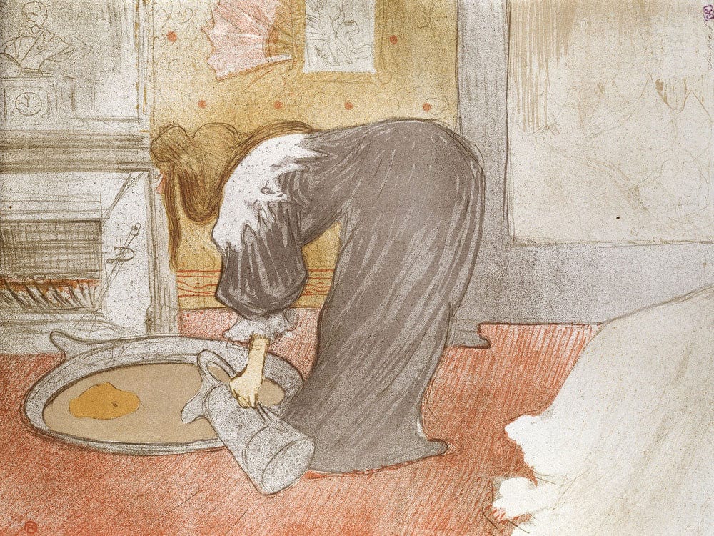 Femme Au Tu (Woman With Washtub) By Henri Marie Raymond De Toulouse Lautrec Monfa Phoenix 4x3
