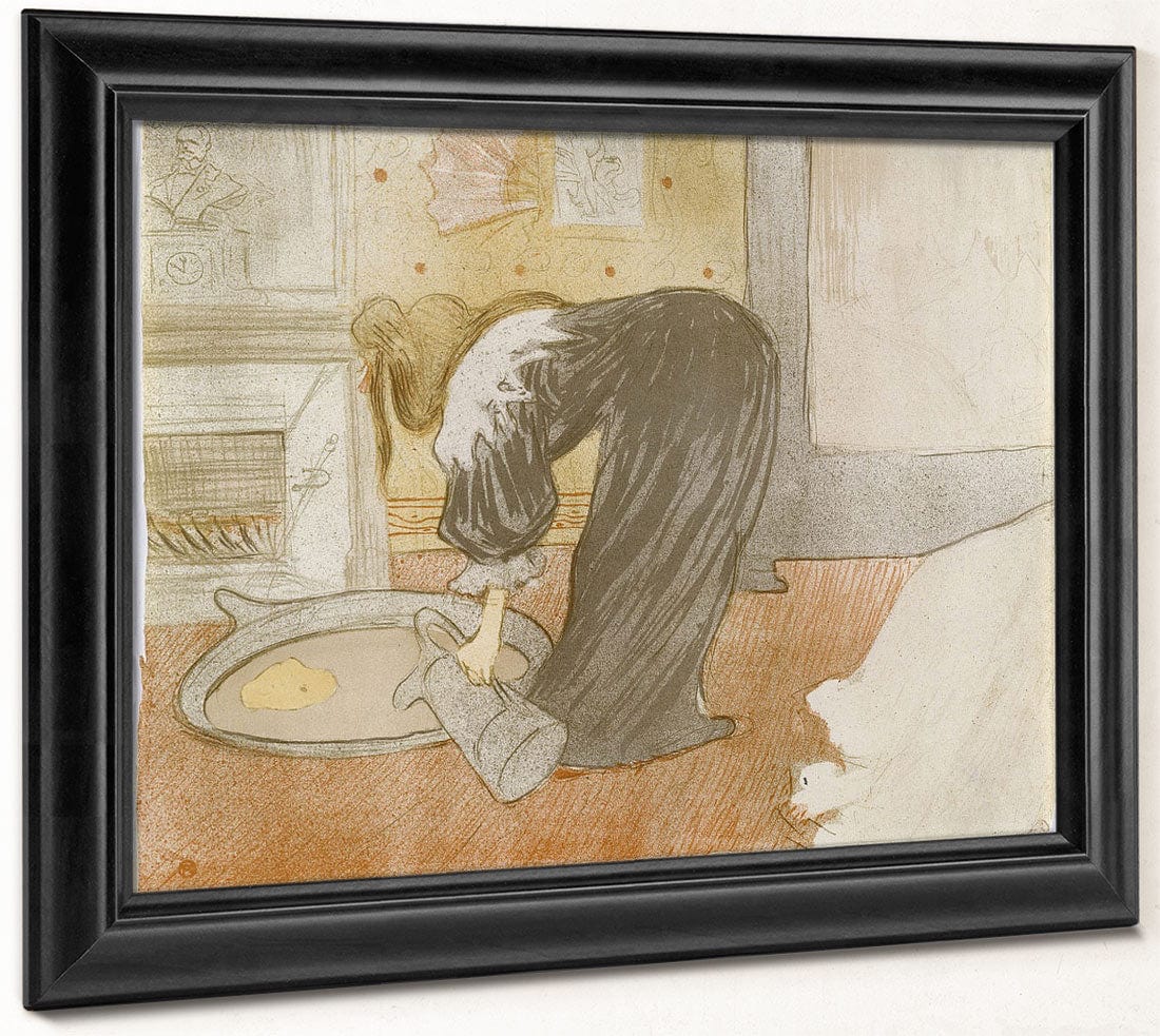 Femme Au Tub (Woman In The Bath), From The Elles Series By Henri Marie Raymond De Toulouse Lautrec Monfa Phoenix 4x3