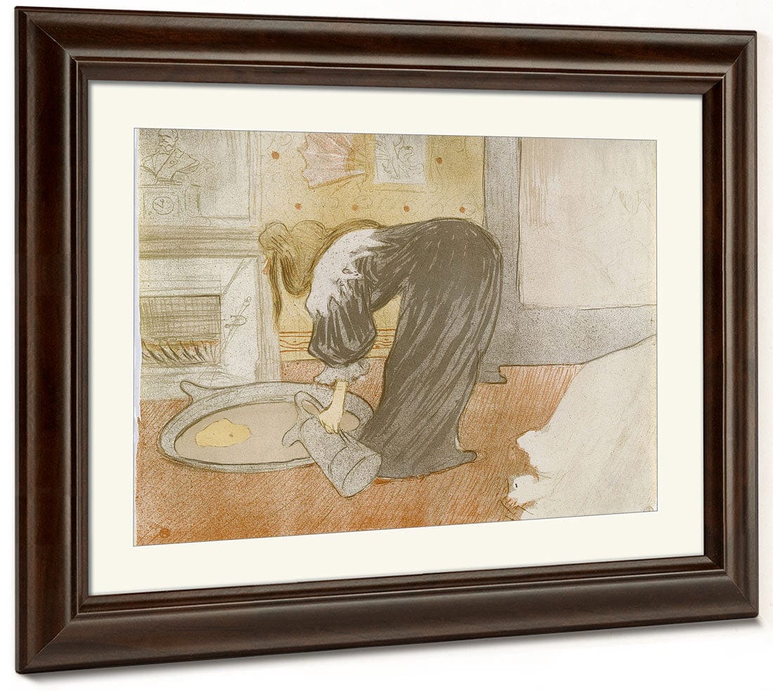 Femme Au Tub (Woman In The Bath), From The Elles Series By Henri Marie Raymond De Toulouse Lautrec Monfa Phoenix 4x3