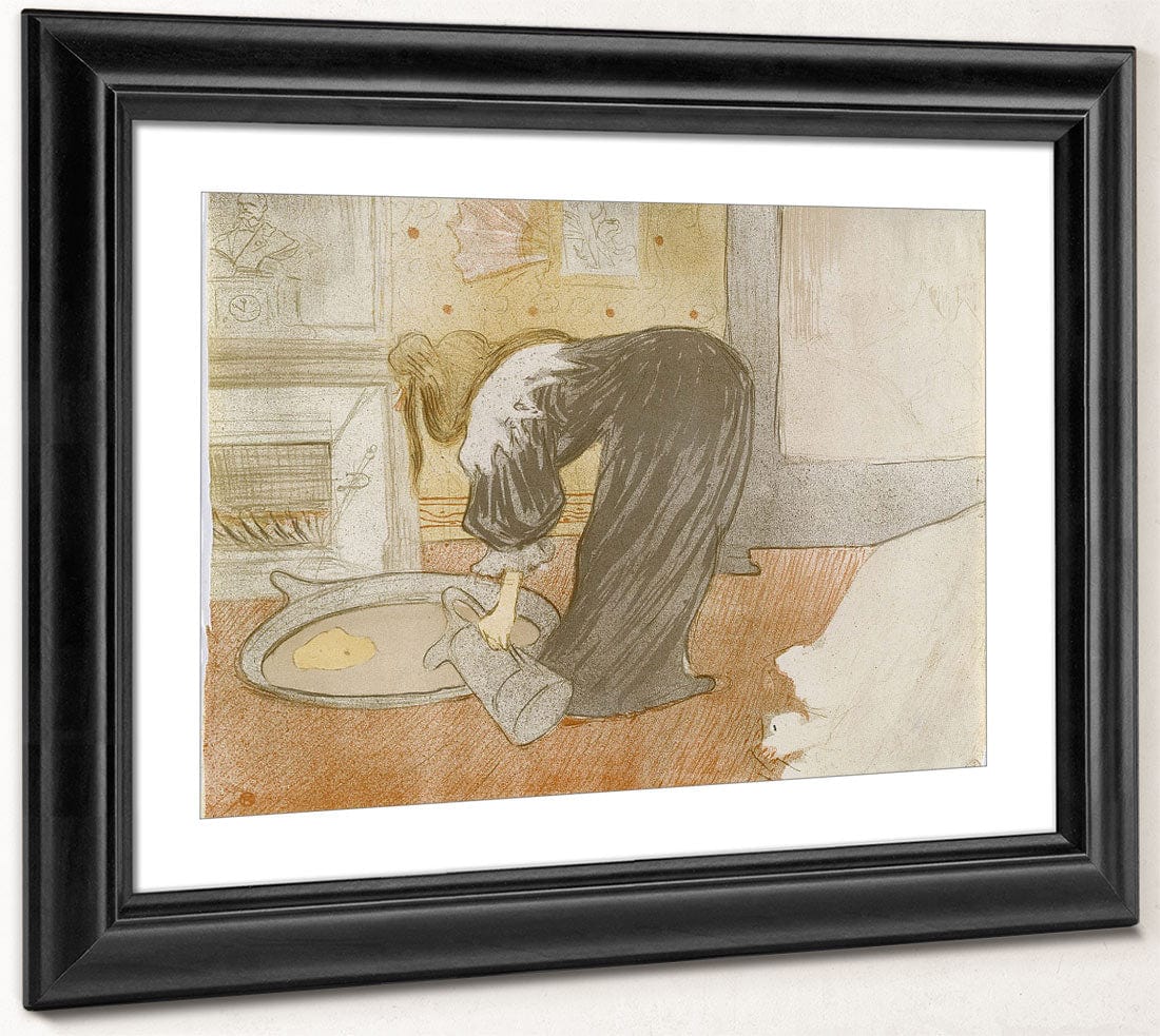 Femme Au Tub (Woman In The Bath), From The Elles Series By Henri Marie Raymond De Toulouse Lautrec Monfa Phoenix 4x3