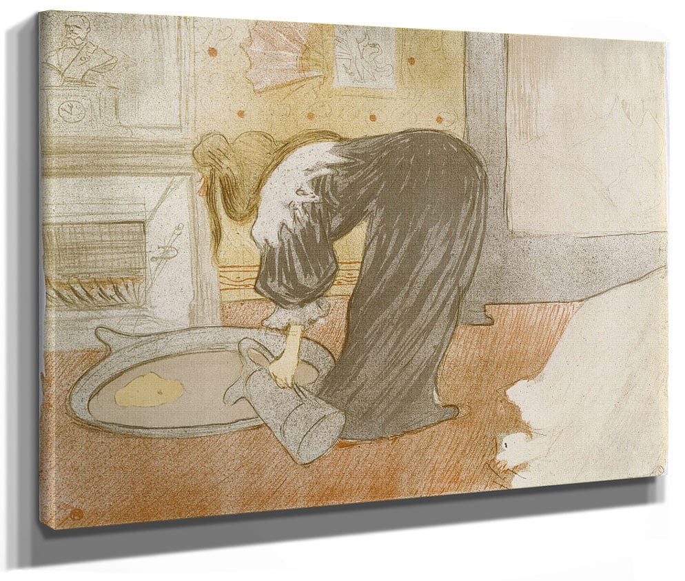 Femme Au Tub (Woman In The Bath), From The Elles Series By Henri Marie Raymond De Toulouse Lautrec Monfa Phoenix 4x3