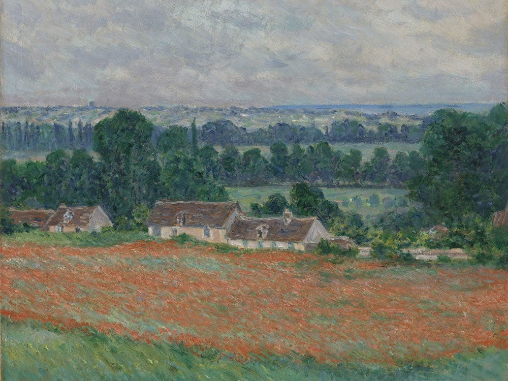 Field Of Poppies, Giverny By Claude Monet Phoenix 4x3