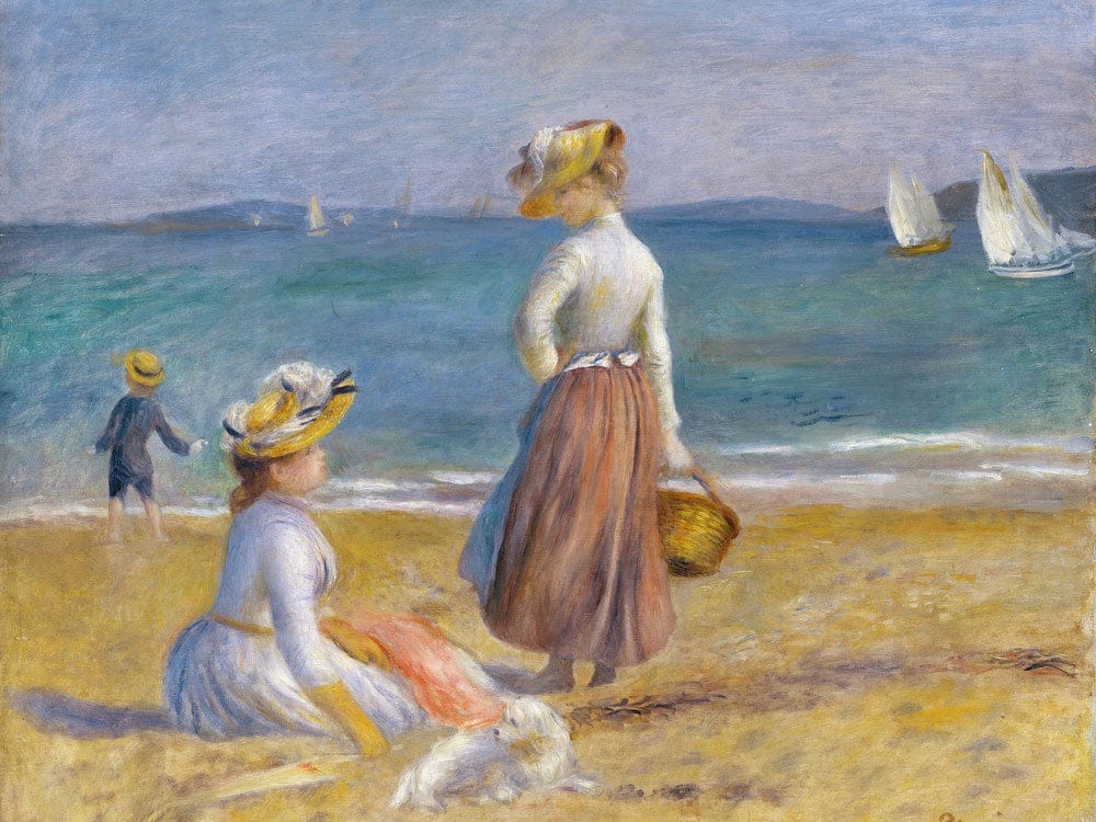 Figures On The Beach 1 By Pierre Auguste Renoir Phoenix 4x3