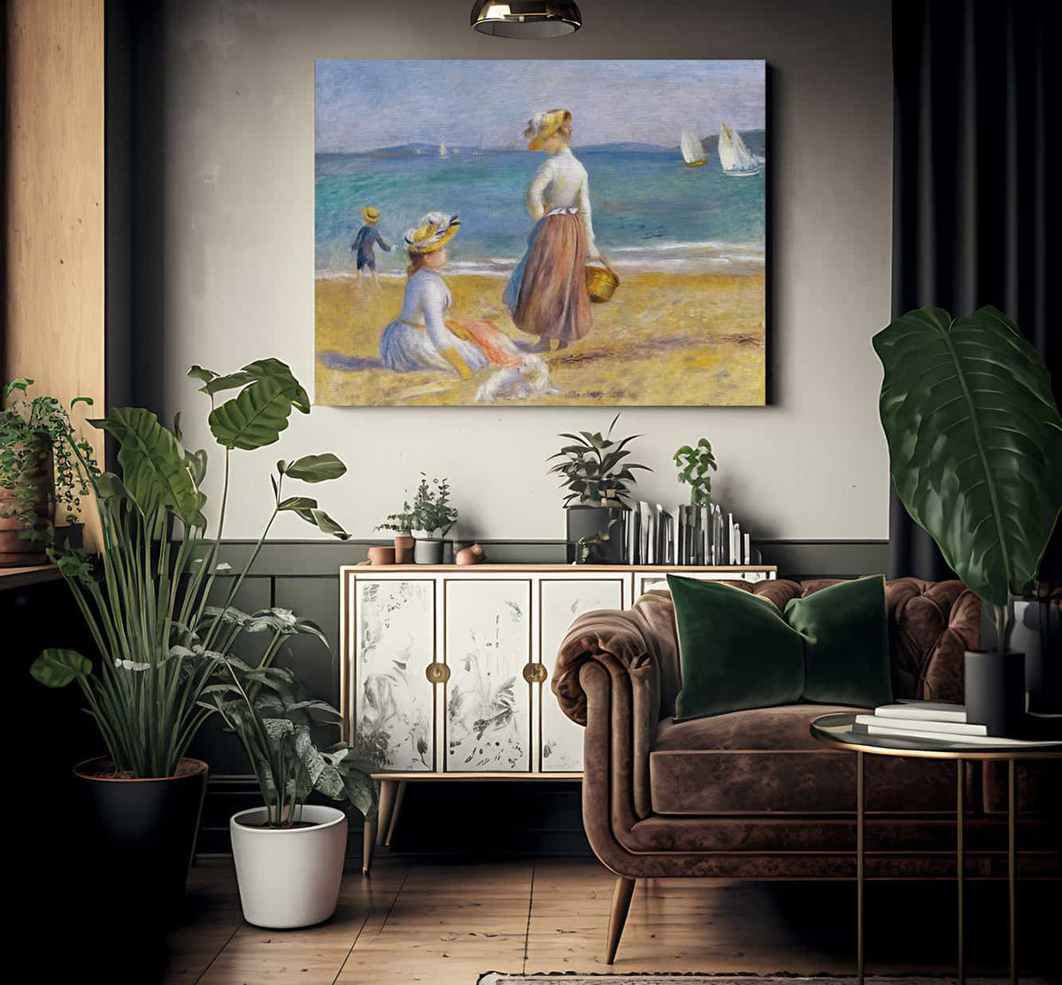 Figures On The Beach 1 By Pierre Auguste Renoir Phoenix 4x3