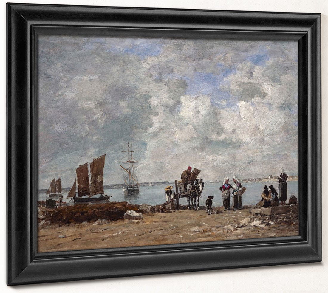 Fishermen's Wives At The Seaside By Eugene Boudin Phoenix 4x3