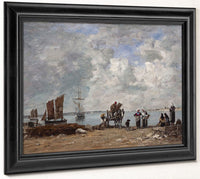 Fishermen's Wives At The Seaside By Eugene Boudin Phoenix 4x3