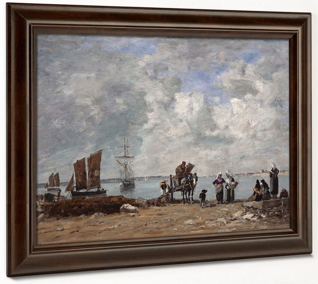 Fishermen's Wives At The Seaside By Eugene Boudin Phoenix 4x3