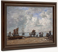 Fishermen's Wives At The Seaside By Eugene Boudin Phoenix 4x3