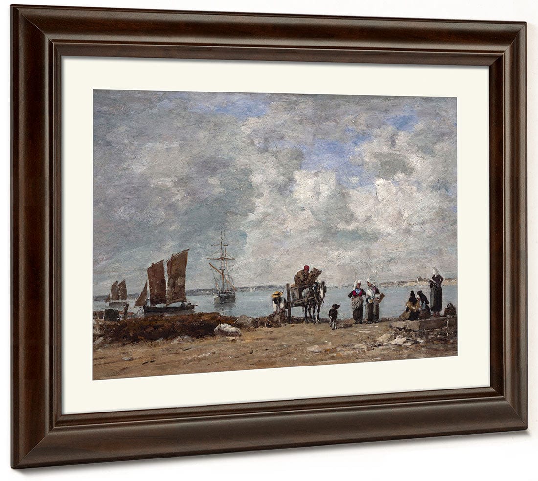 Fishermen's Wives At The Seaside By Eugene Boudin Phoenix 4x3