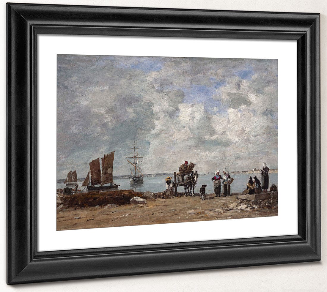 Fishermen's Wives At The Seaside By Eugene Boudin Phoenix 4x3